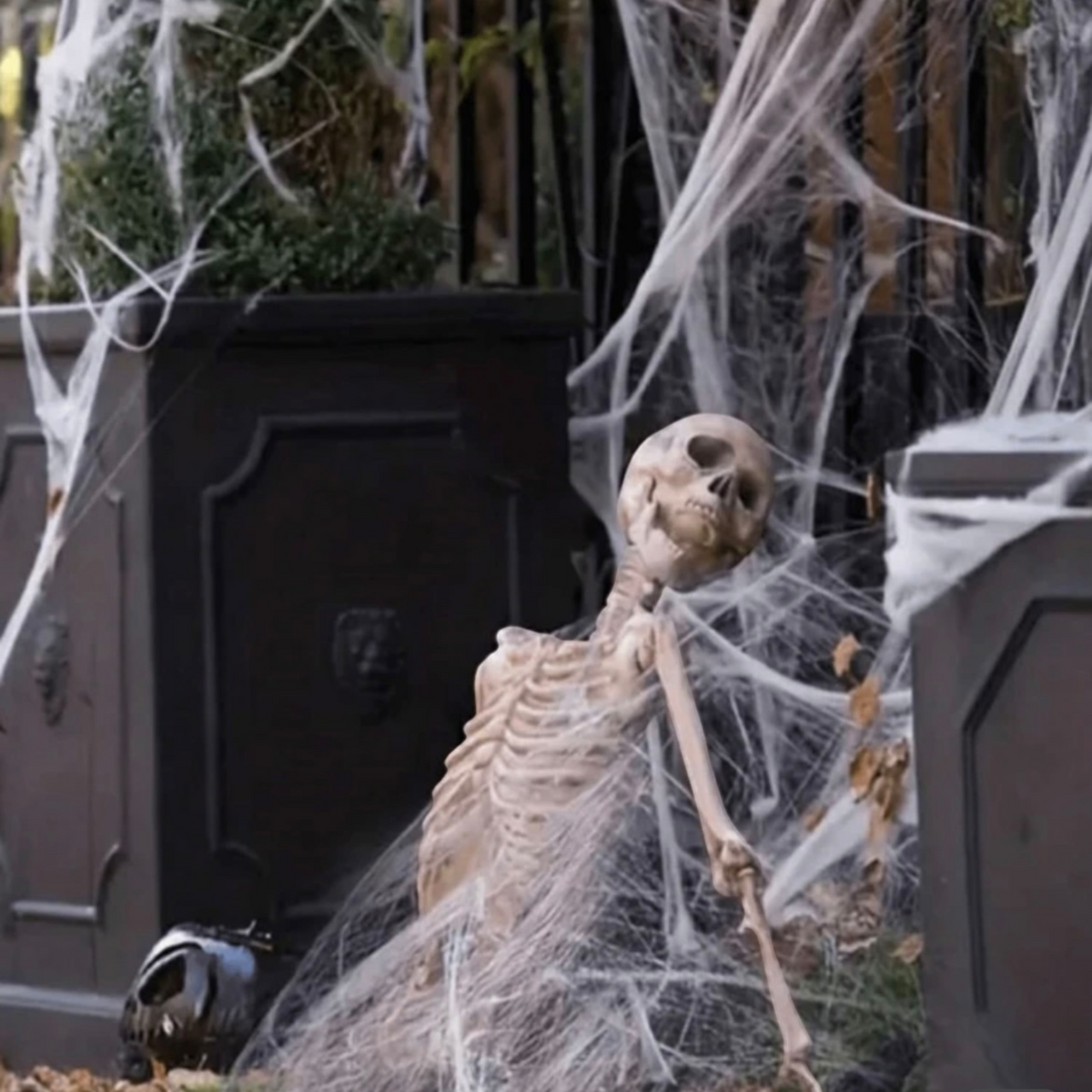 White Stretchable Spider Web
