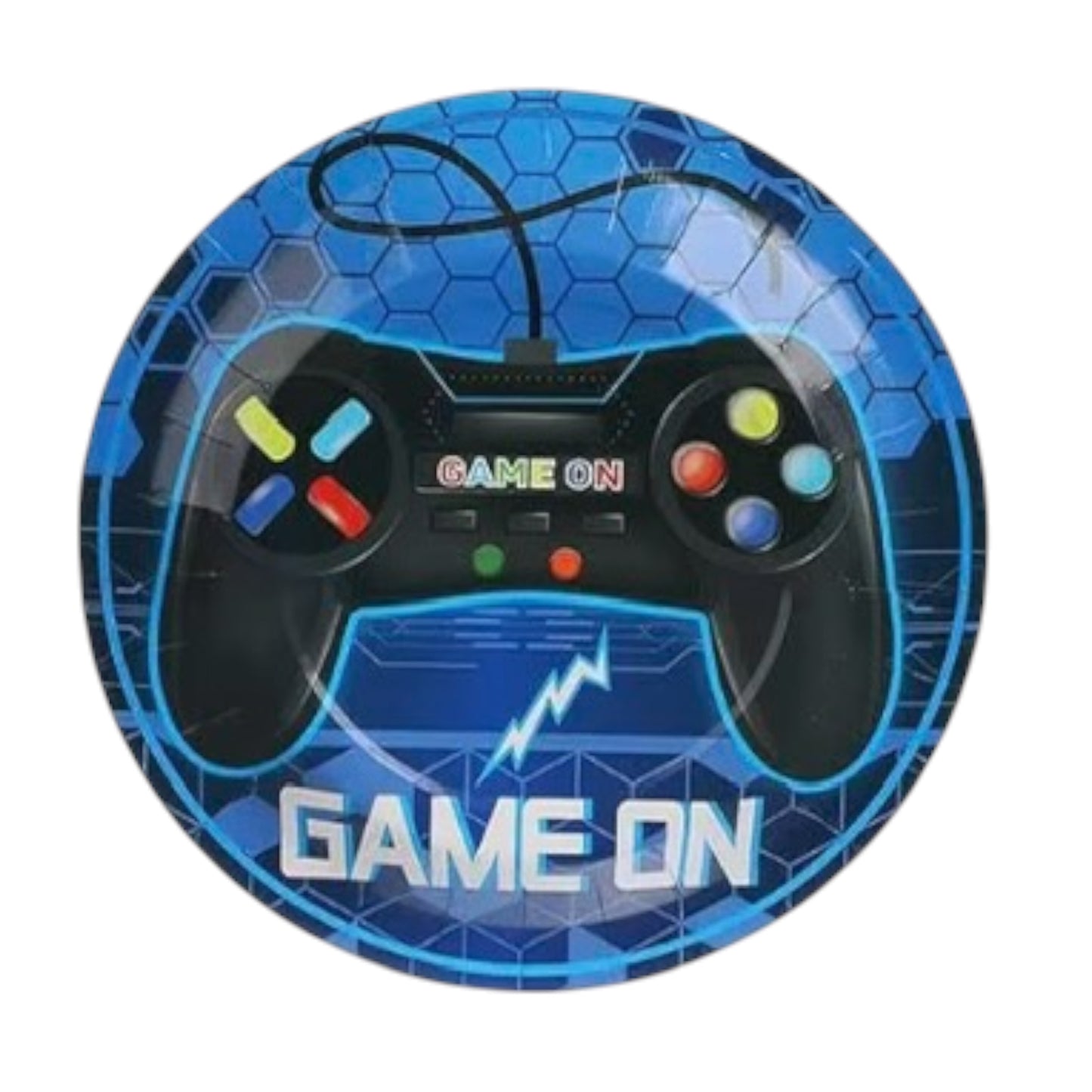 Gaming Big Paper Plates - 10 Pcs