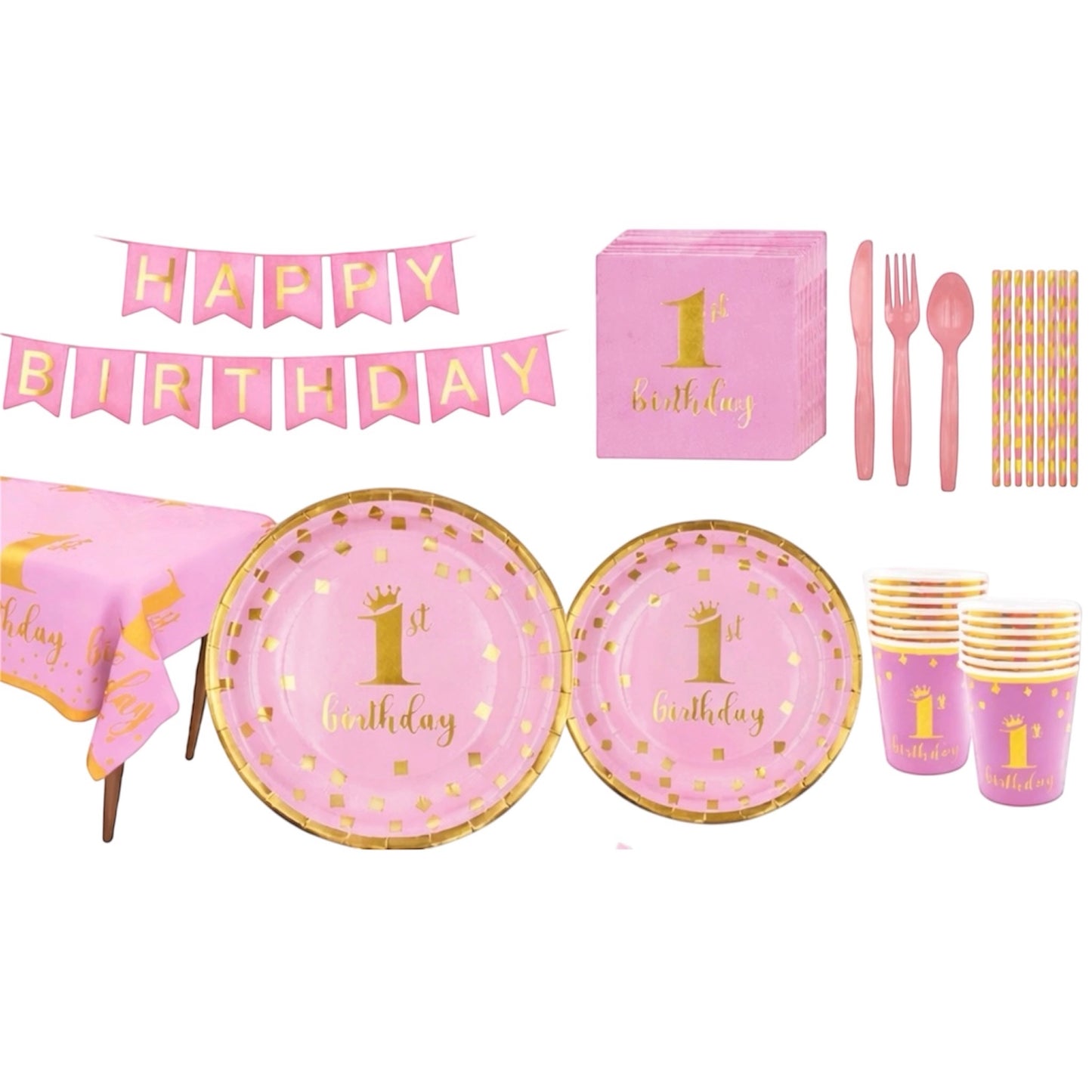Girls First Birthday Full set