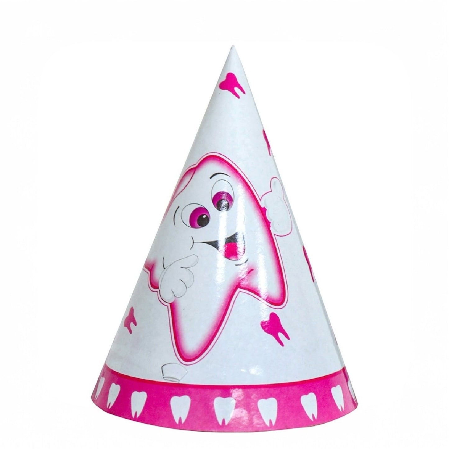 Pink First Tooth Hats - 6 Pcs