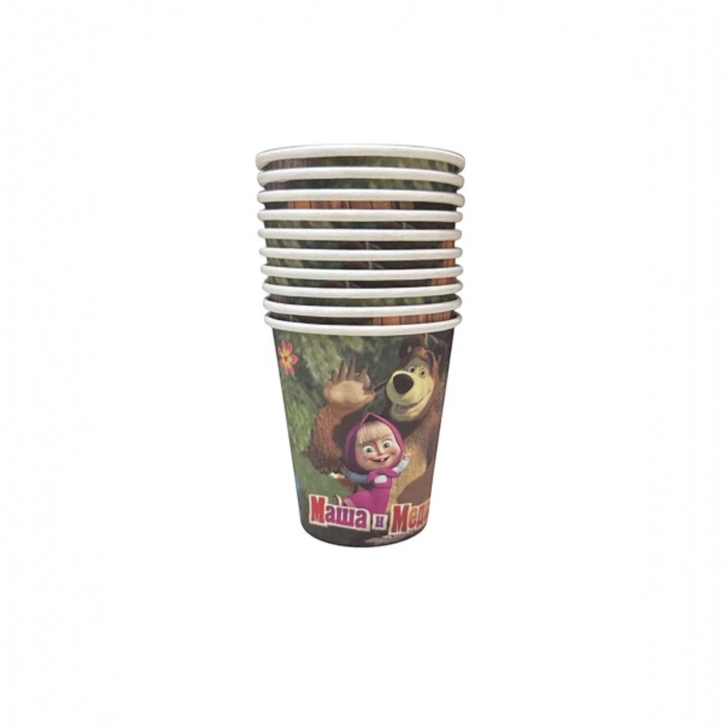 Masha And The Bear Cups - 10 Pcs