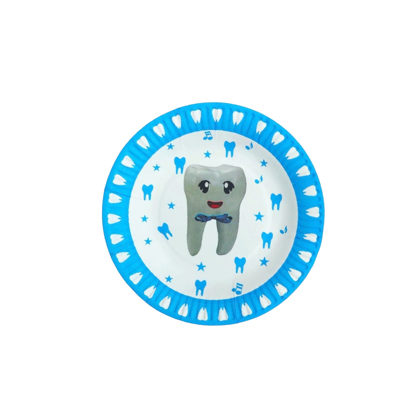 Blue First Tooth Small Plates - 10 Pcs