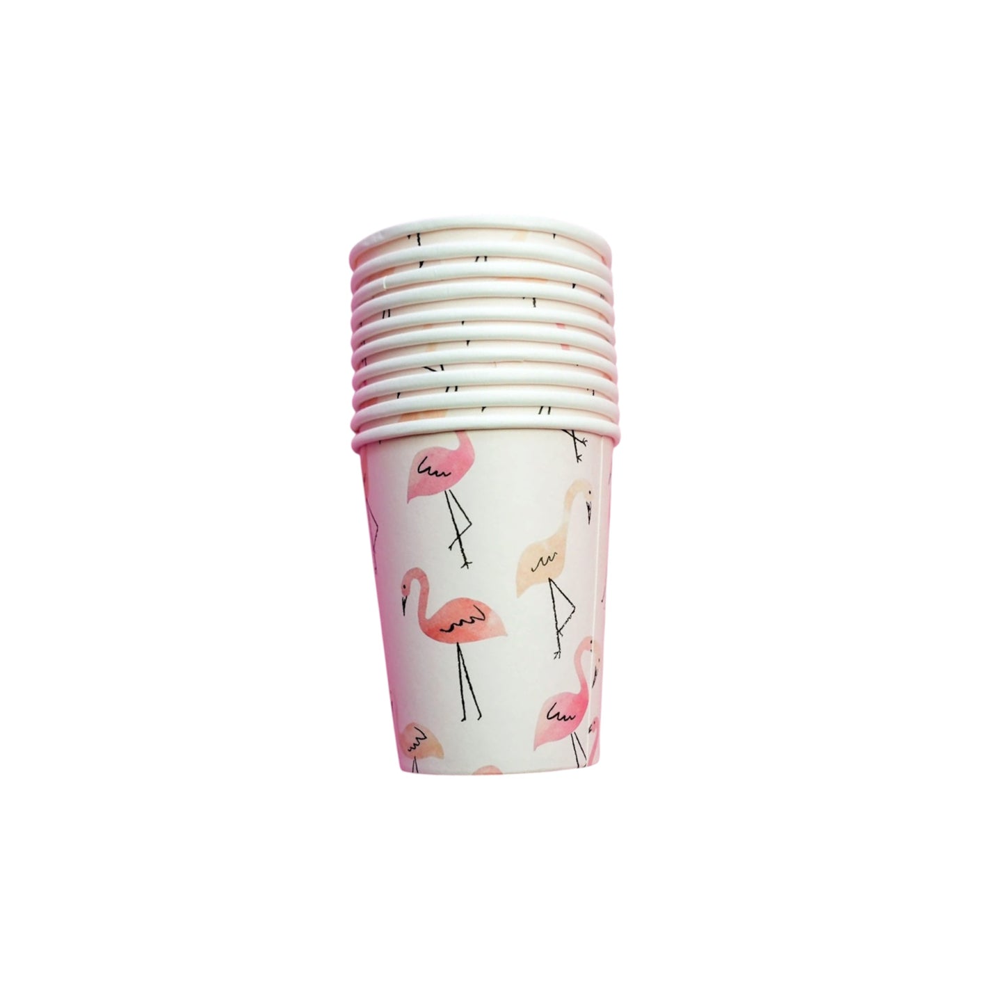 Flamingo Cups - 10 Pcs