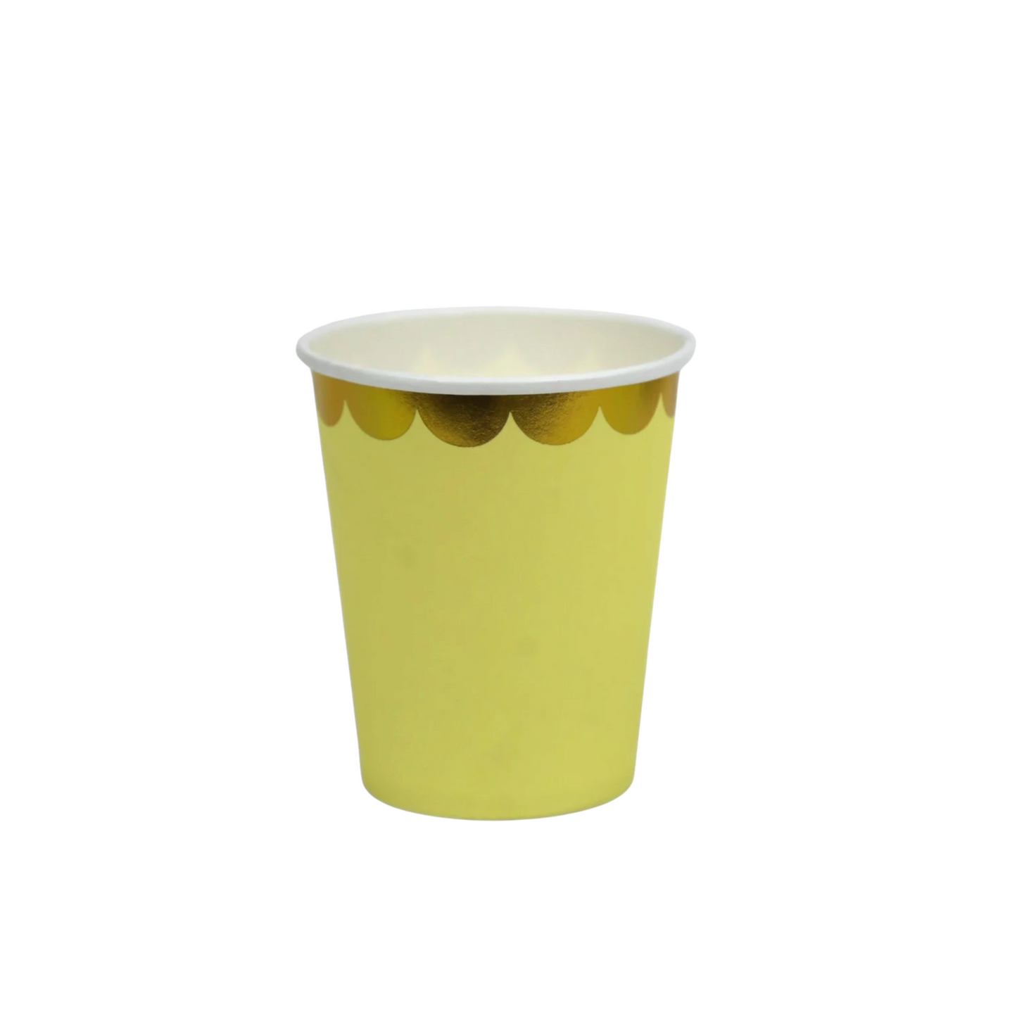 Yellow With Gold Cups - 10 Pcs