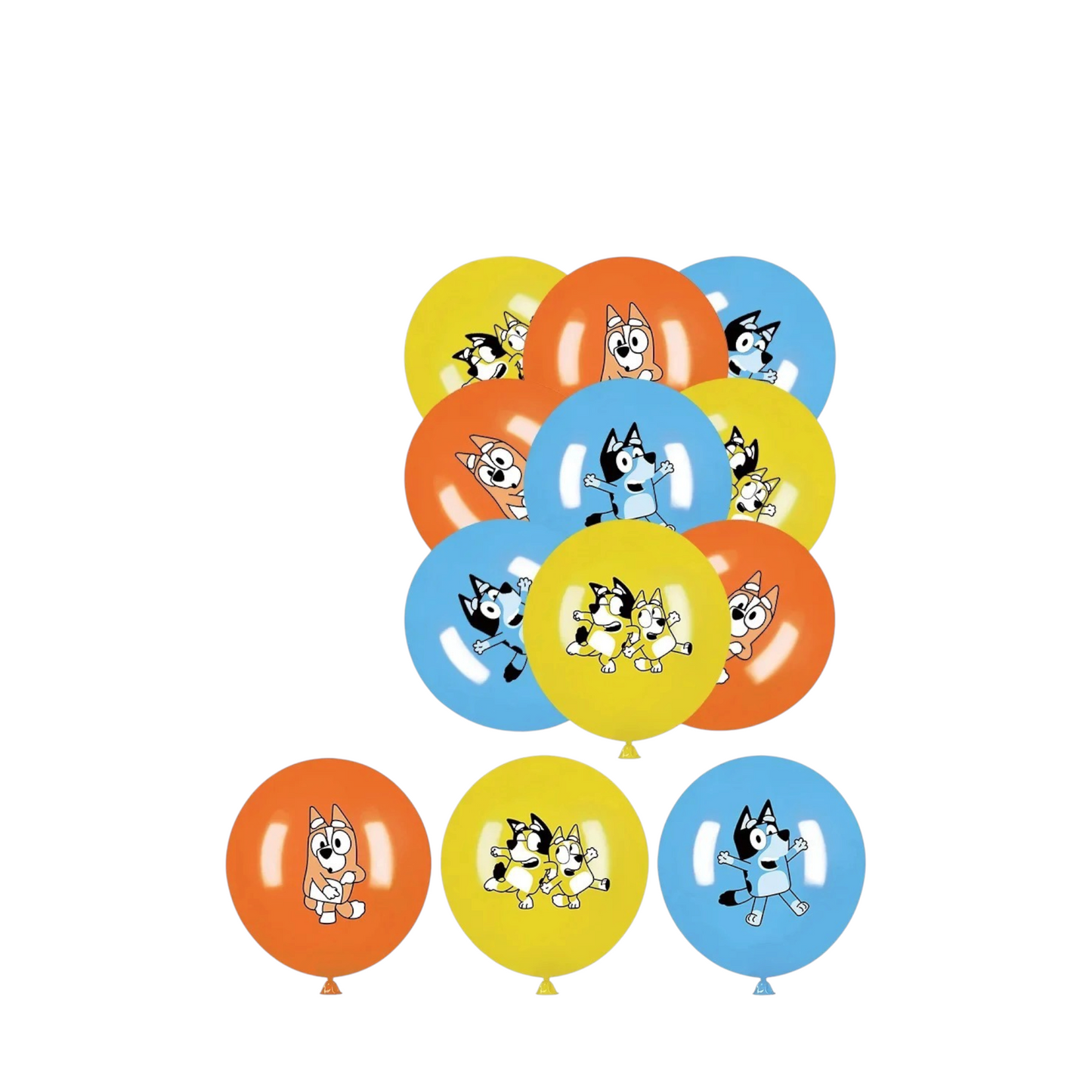 Bluey Latex Balloons - 18 Pcs
