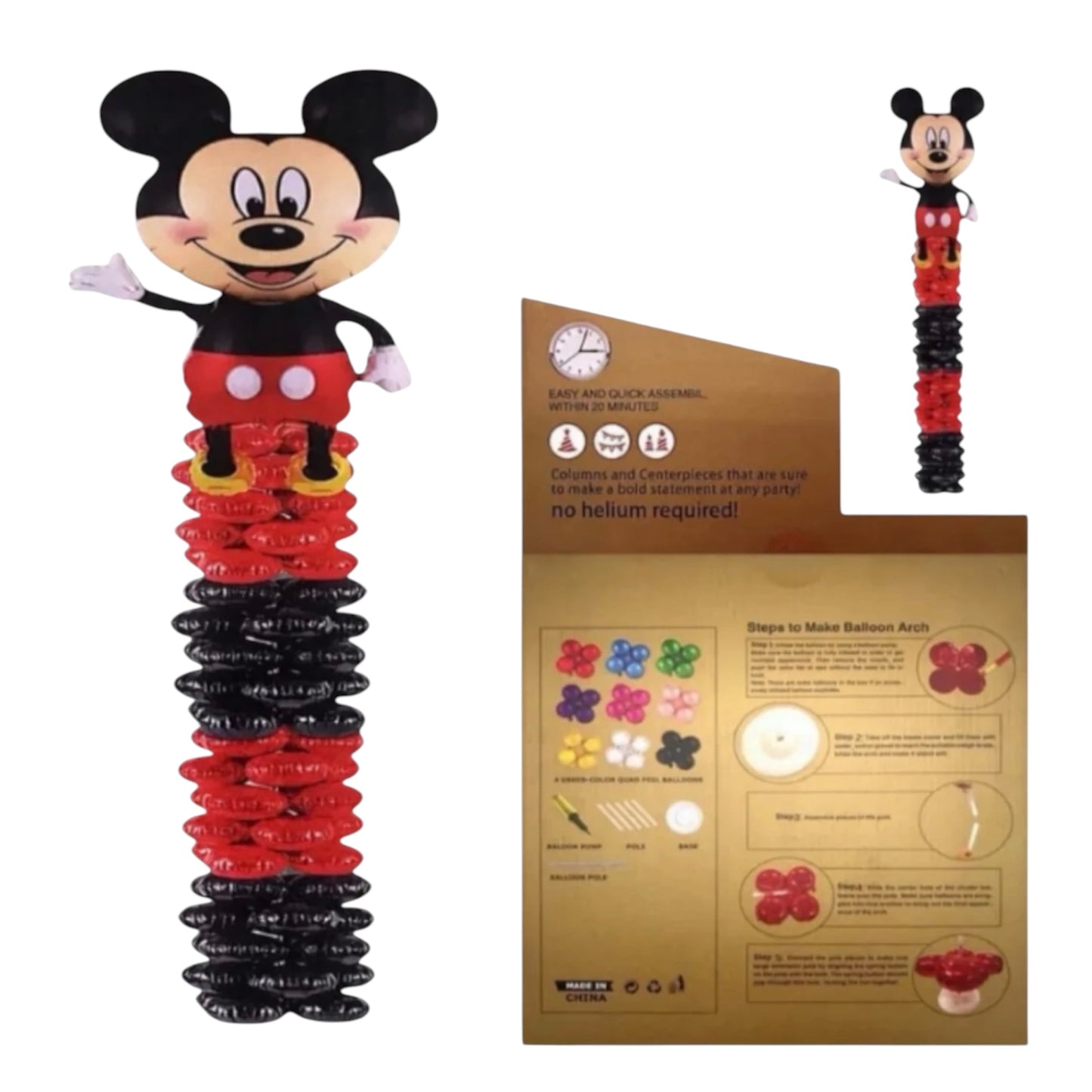 Mickey Mouse Balloon Stand - 150 cm