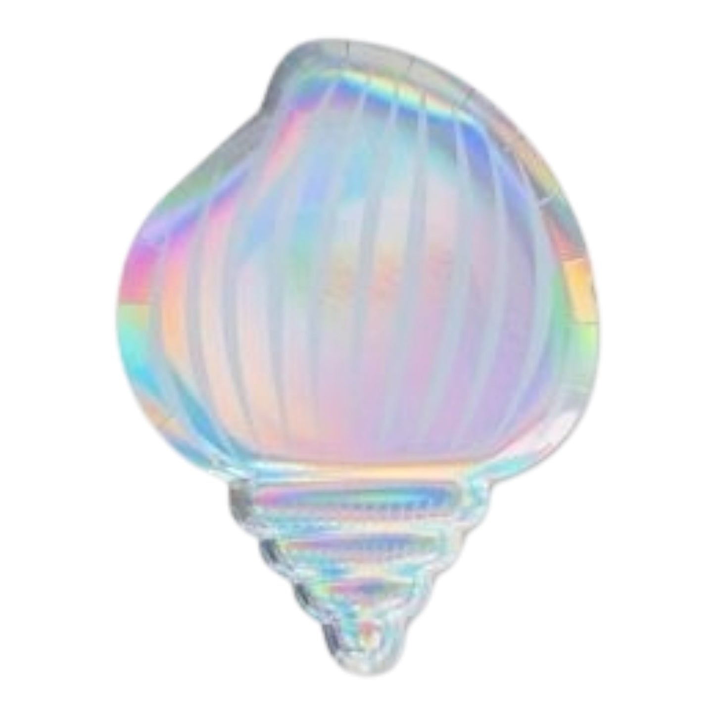 Iridescent Seashell Plates - 8 Pcs