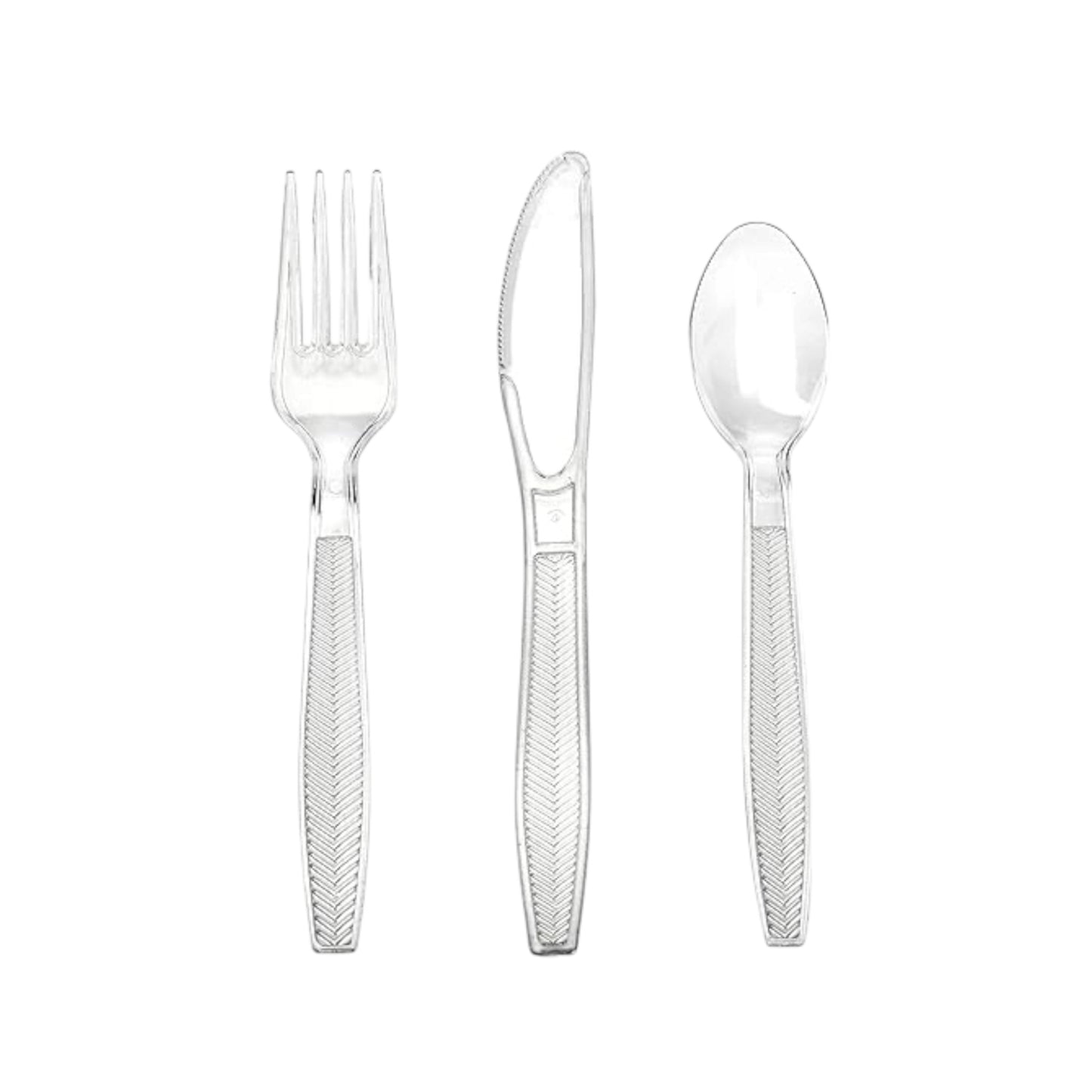 Transparent Cutlery Set - 8 Forks/Spoons/Knives