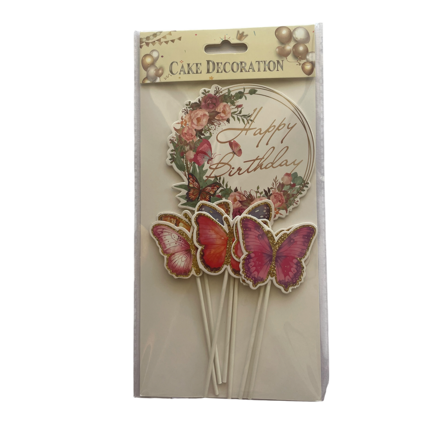 Butterfly Cake Toppers - 7 Pcs