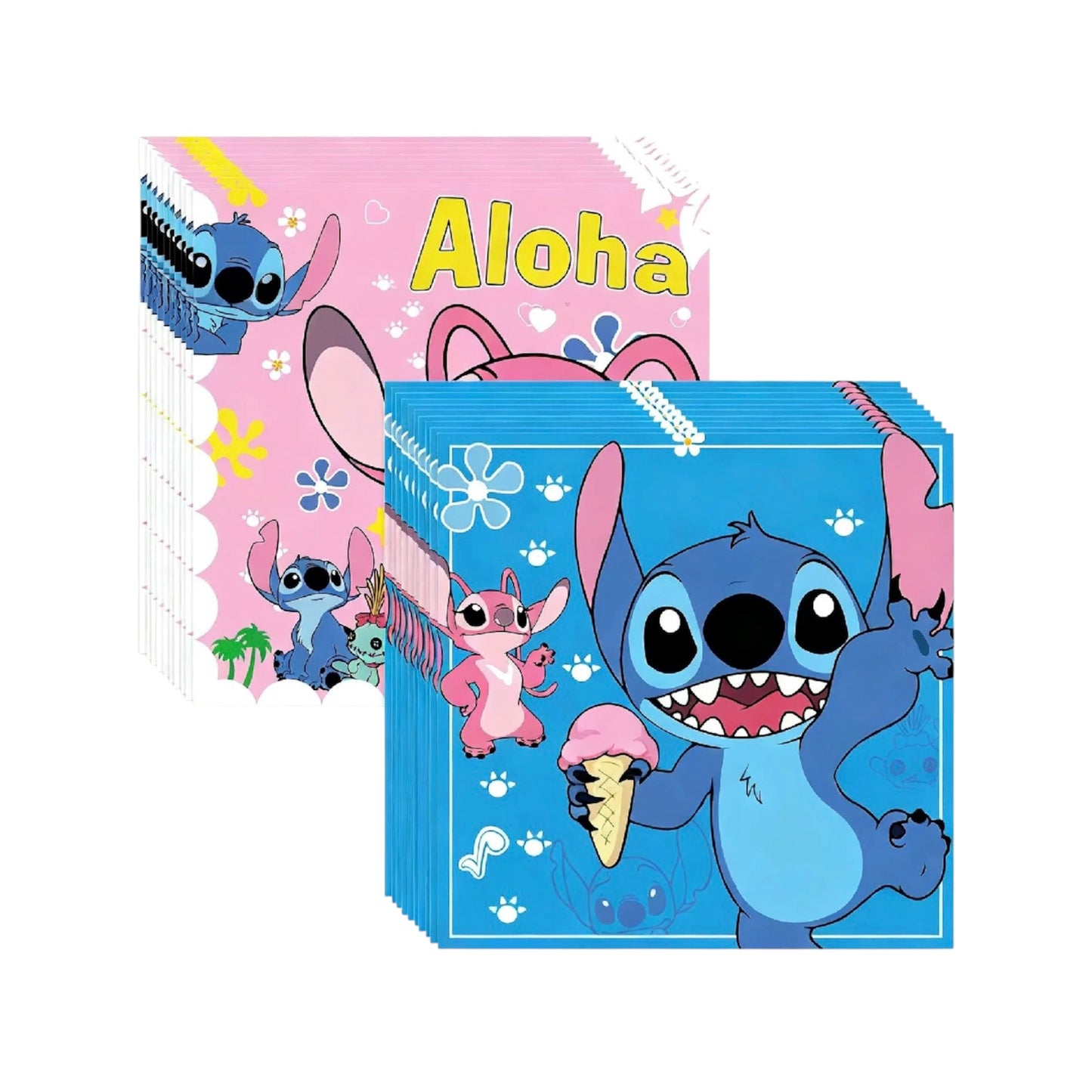 Stitch Napkins - 20 Pcs Dual color