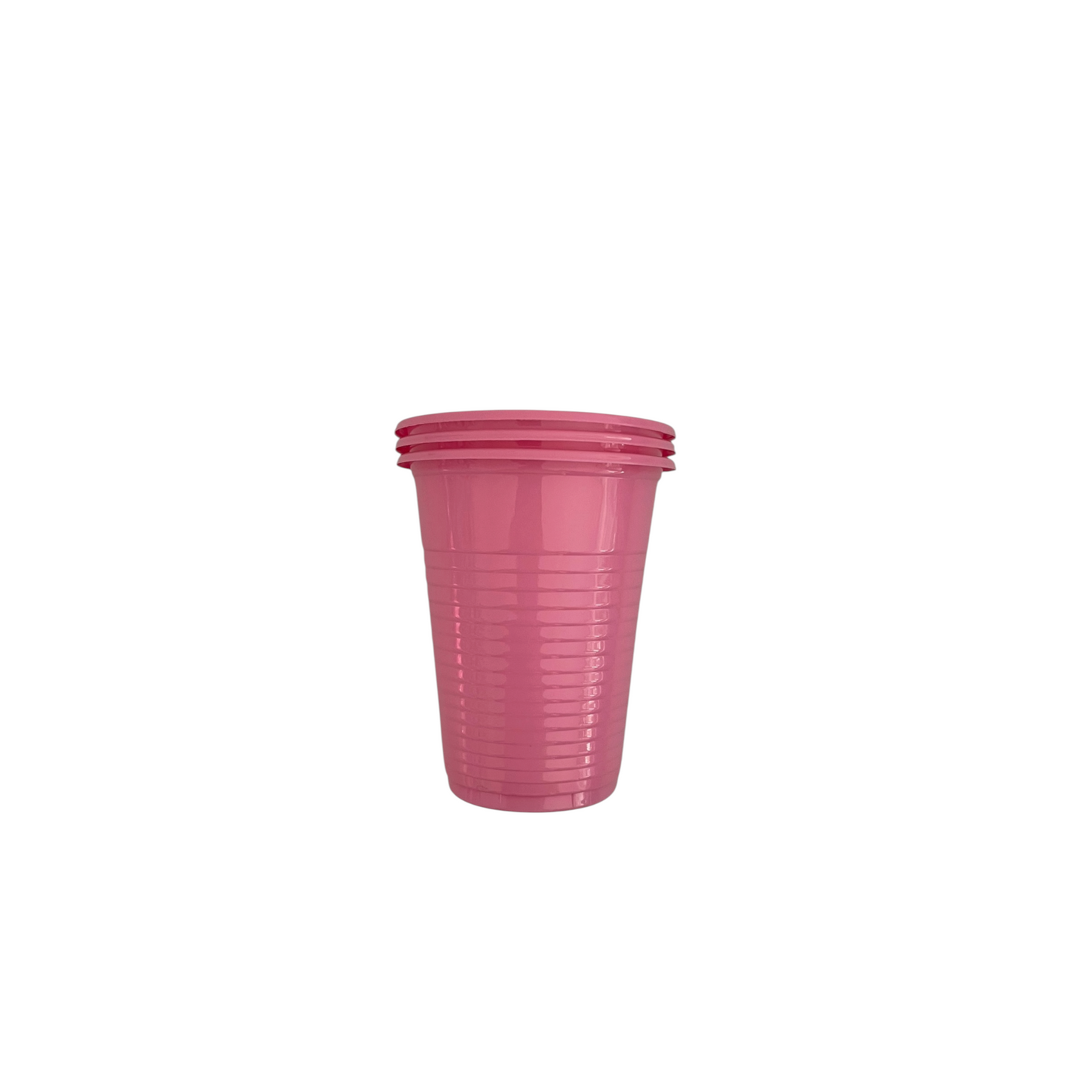 Pink Plastic Cups - 50 Pcs