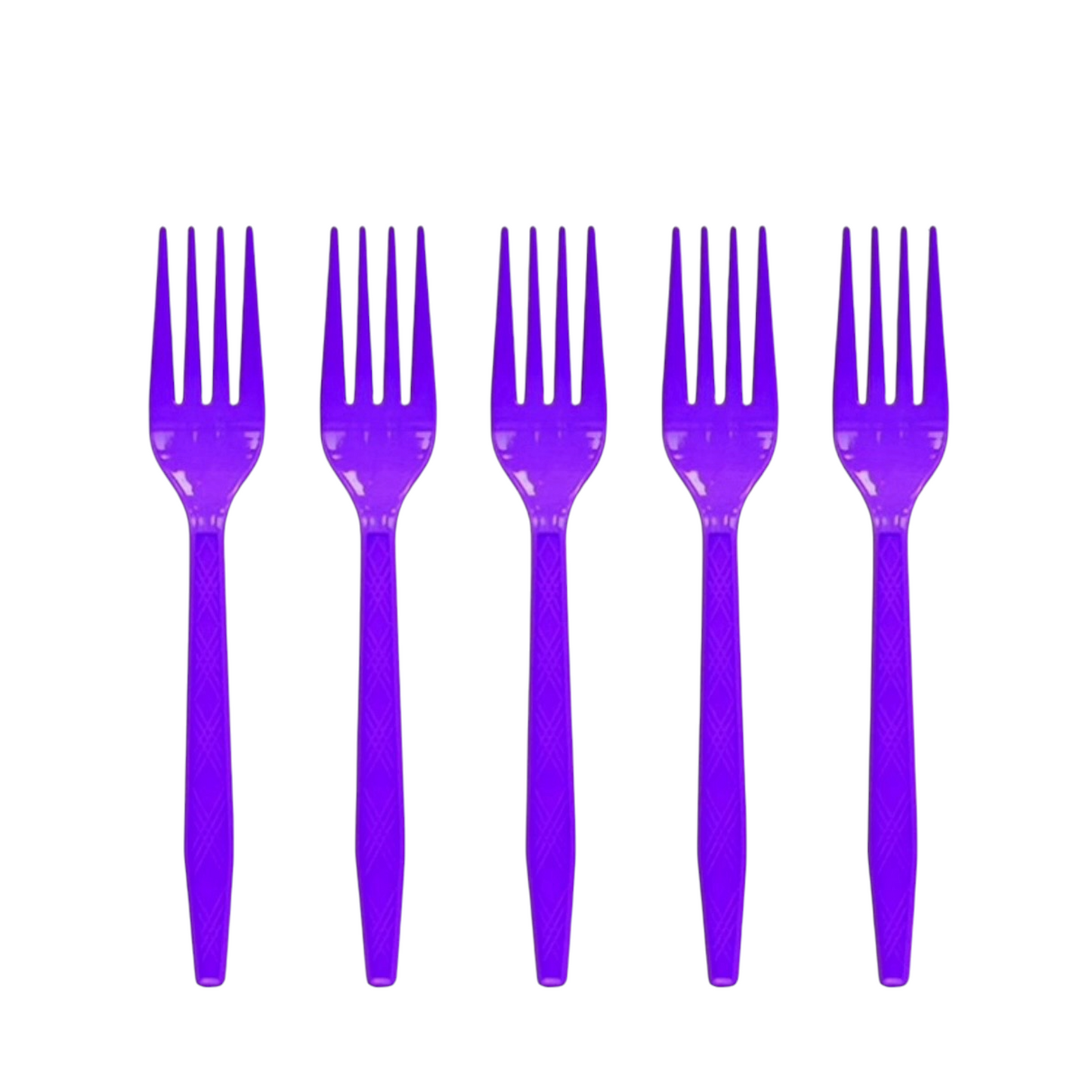 Purple Forks - 20 Pcs