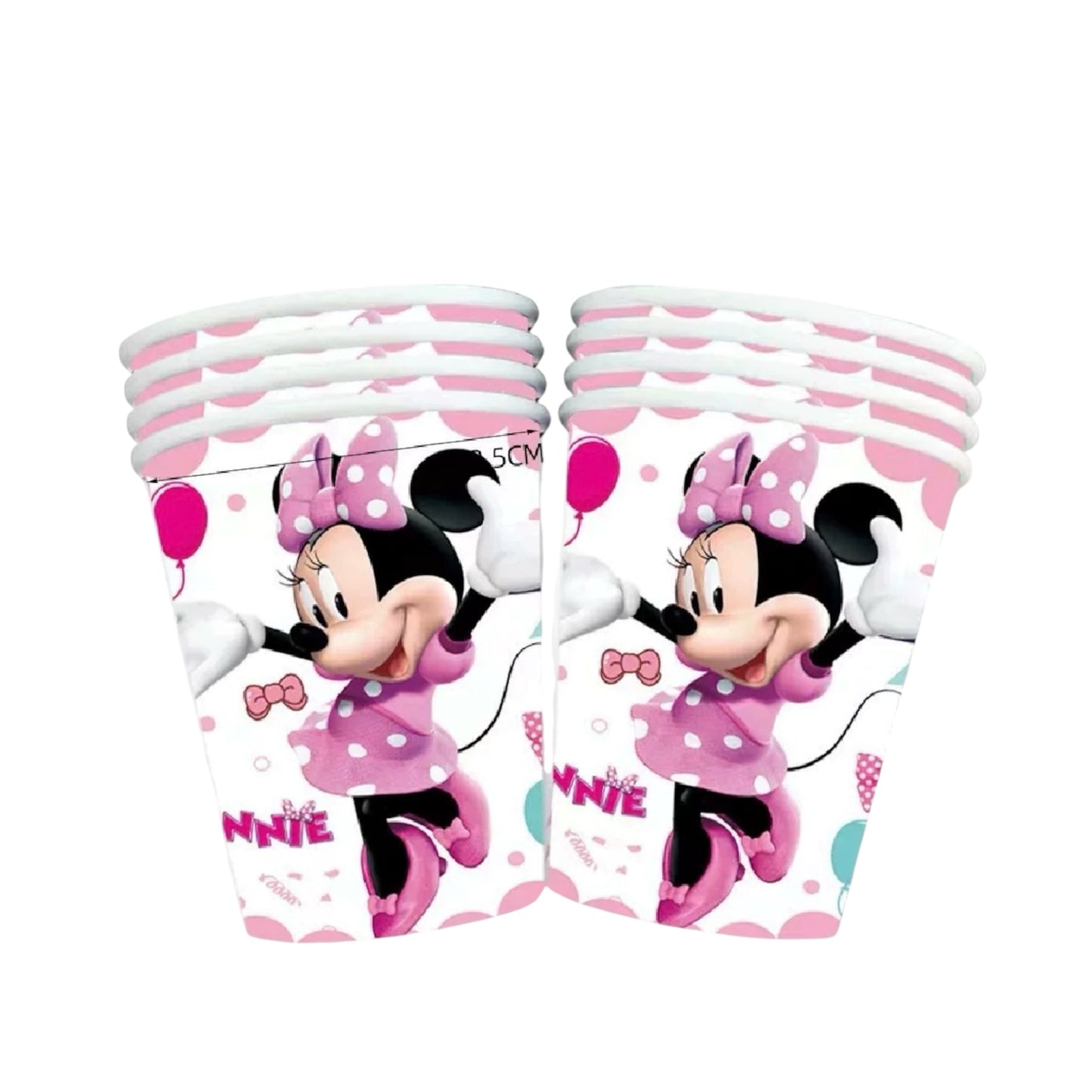 Minnie Mouse Cups - 10 Pcs