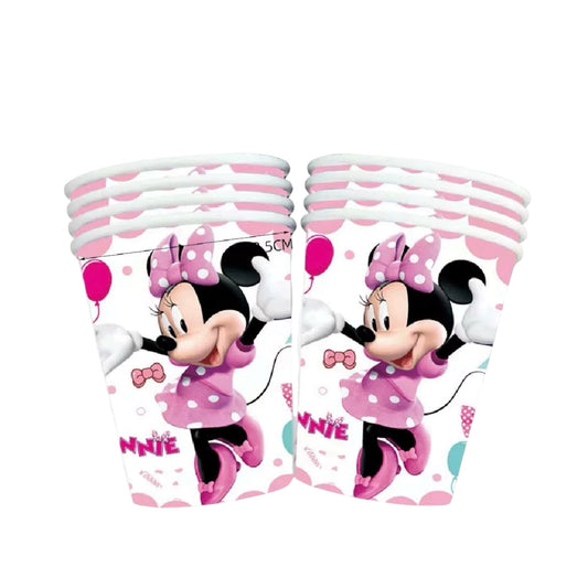 Minnie Mouse Cups - 10 Pcs