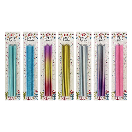 Long Candles - 25 cm * 6 Pcs