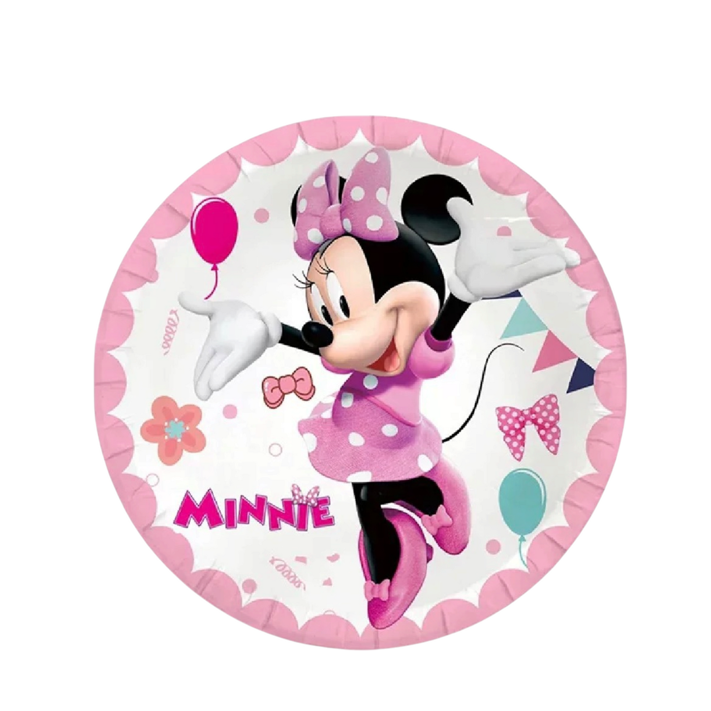 Minnie Mouse Big Plates - 10 Pcs