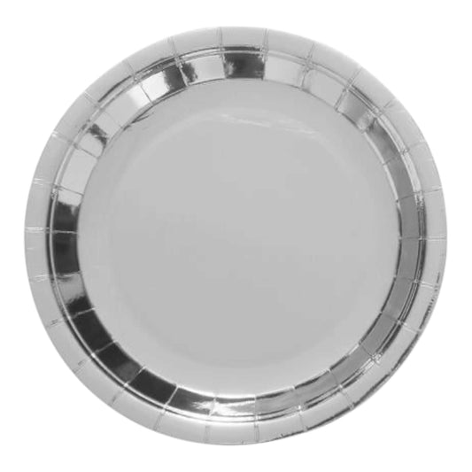 Silver Paper Big Plates