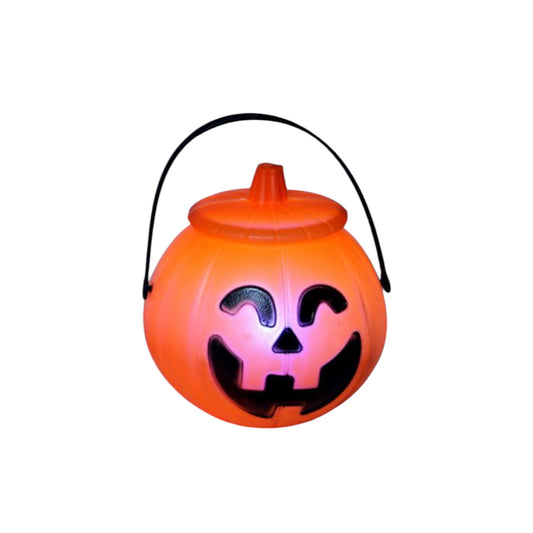Small Pumpkin With Lid & Light