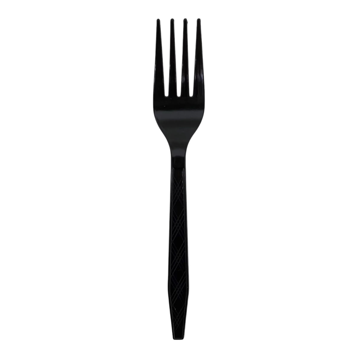 Black Plastic Forks - 30 Pcs