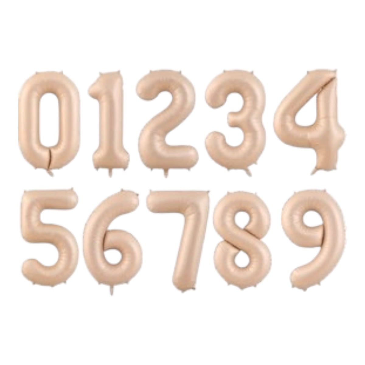 32 Inch Beige Foil Number Balloon