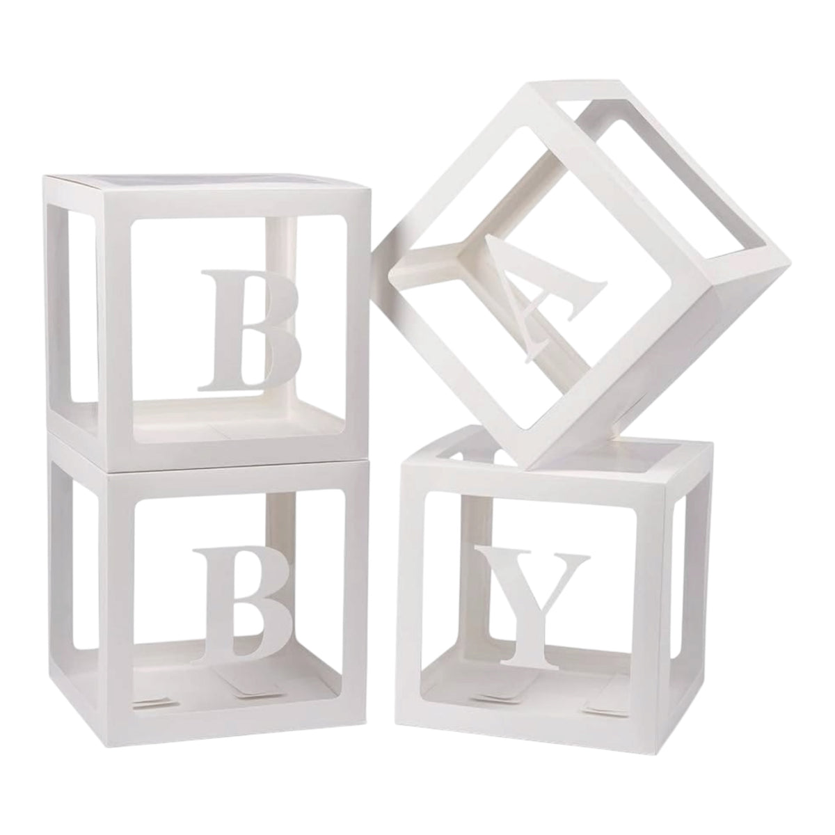 White Baby Balloon Box