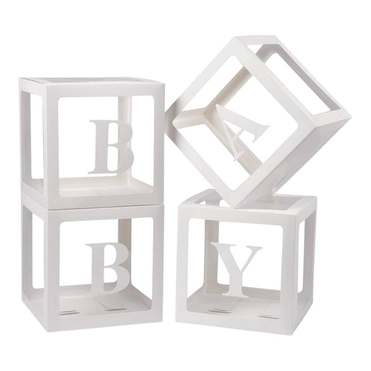 White Baby Balloon Box