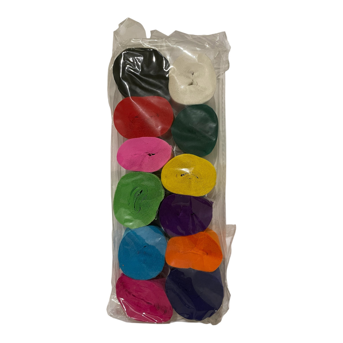 Crepe Paper 2cm*8m - 12 Pcs