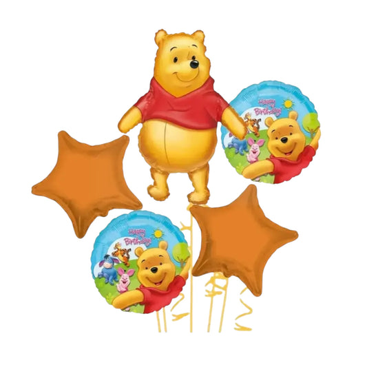 Winnie The Pooh 5 Pcs Foil Balloons