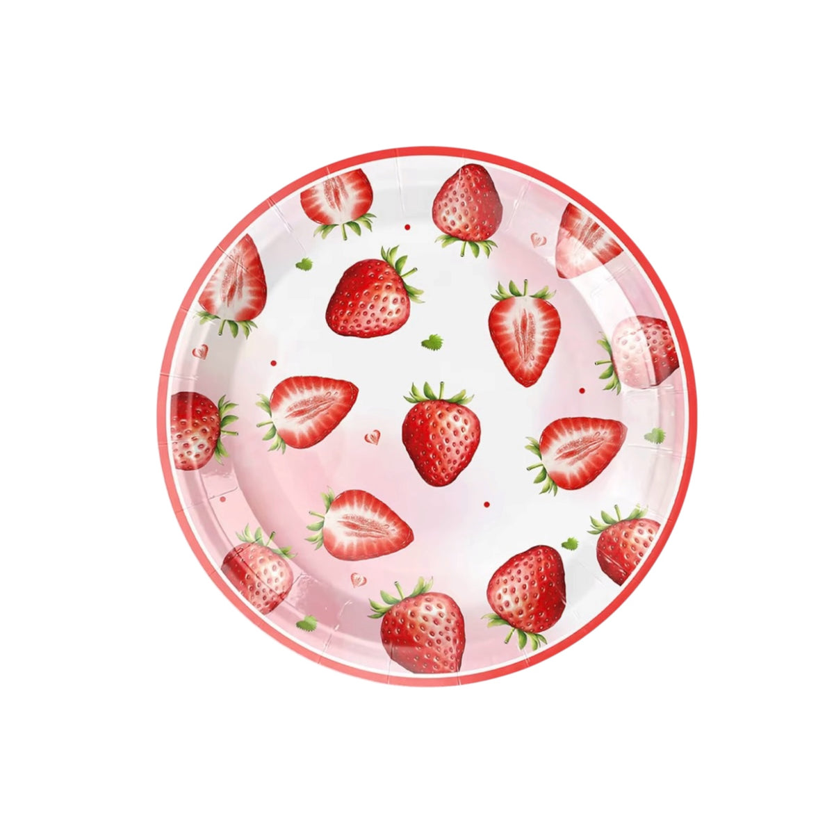 Strawberry Small Plates - 10 Pcs