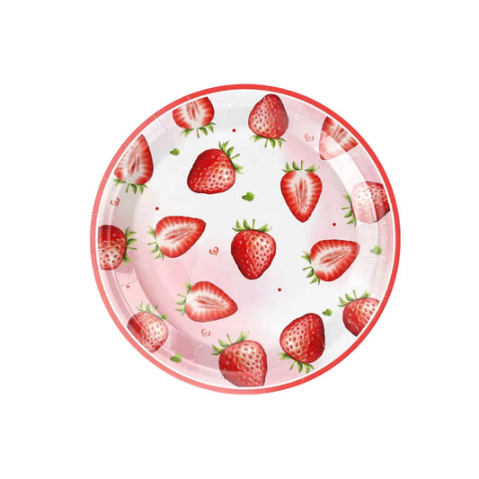 Strawberry Small Plates - 10 Pcs