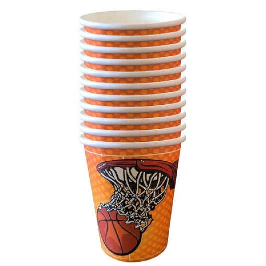 Basketball Paper Cups - 10 Pcs