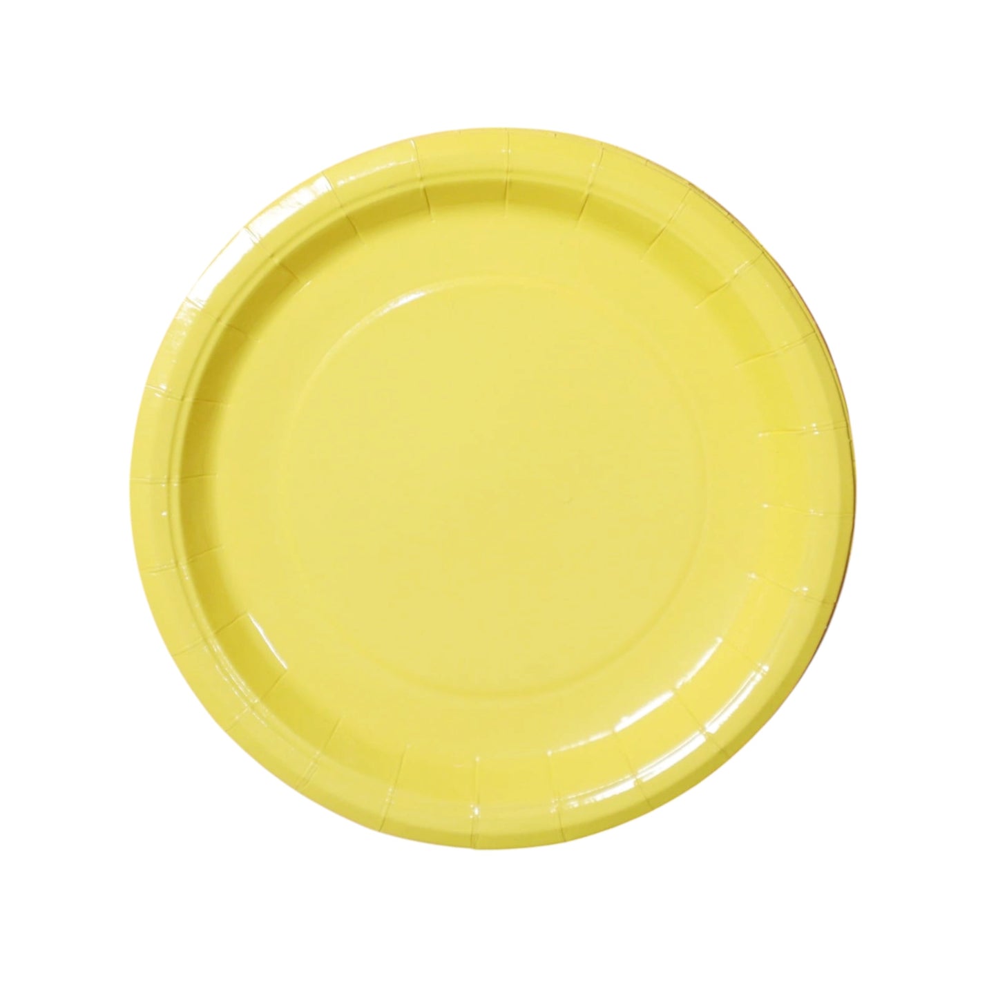Yellow Small Paper Plates - 8 Pcs