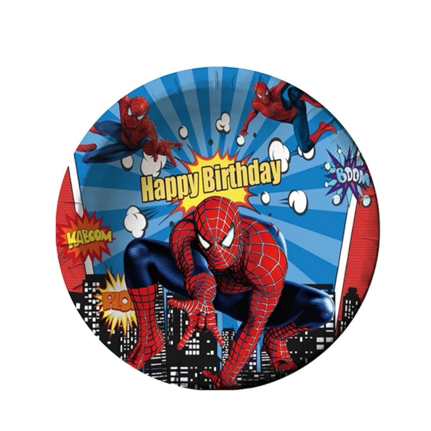 Spiderman Small Paper Plates - 10 Pcs
