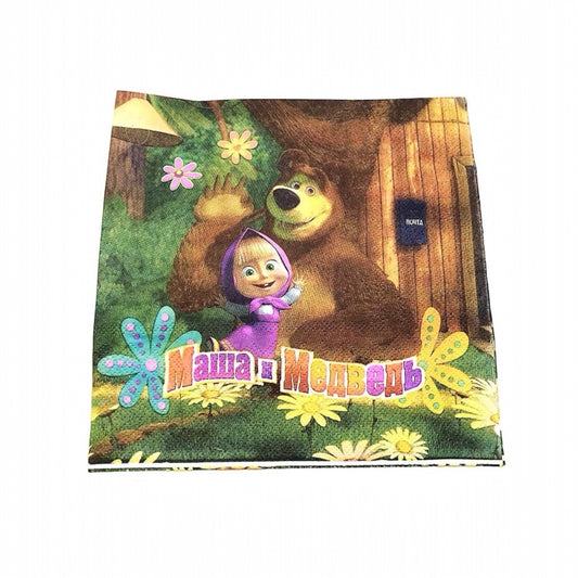Masha And The Bear Napkins - 20 Pcs