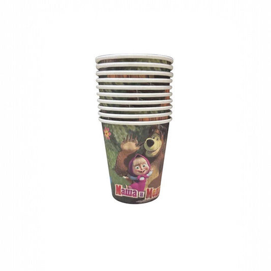 Masha And The Bear Cups - 10 Pcs