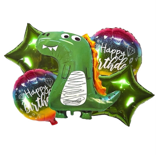 Dinosaur 5 Pcs Foil Balloons