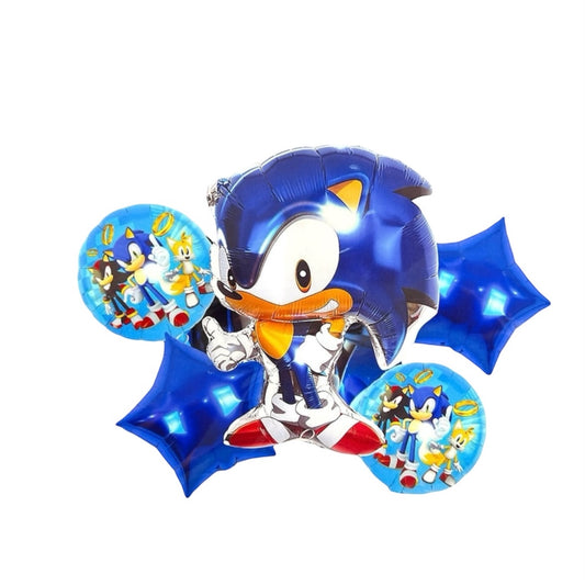 Sonic 5 Pcs Foil Balloons
