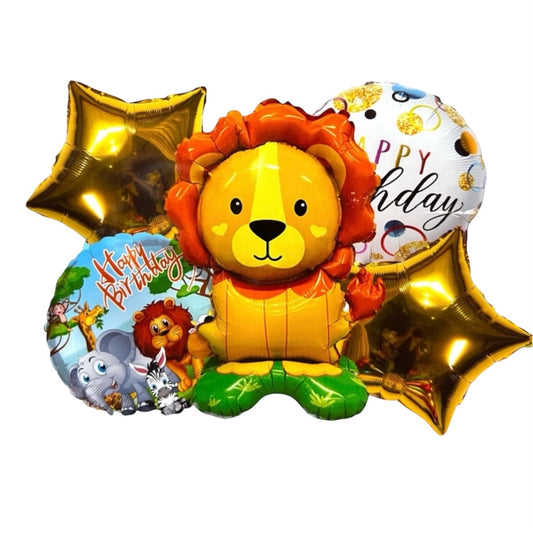 Lion 5 Pcs Foil Balloons