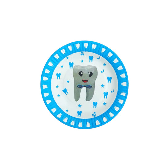 Blue First Tooth Small Plates - 10 Pcs