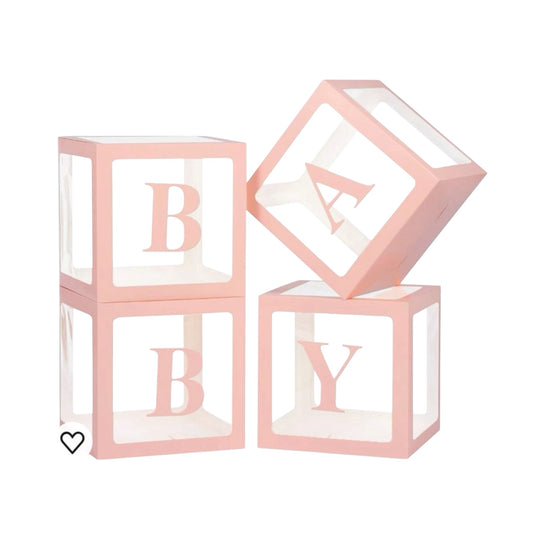 Pink Baby Balloon Box