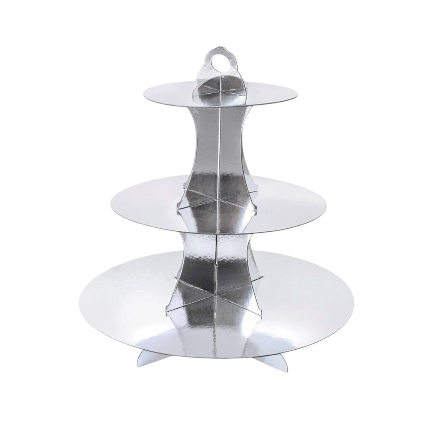 Silver Cupcake Stand - 3 Tiers