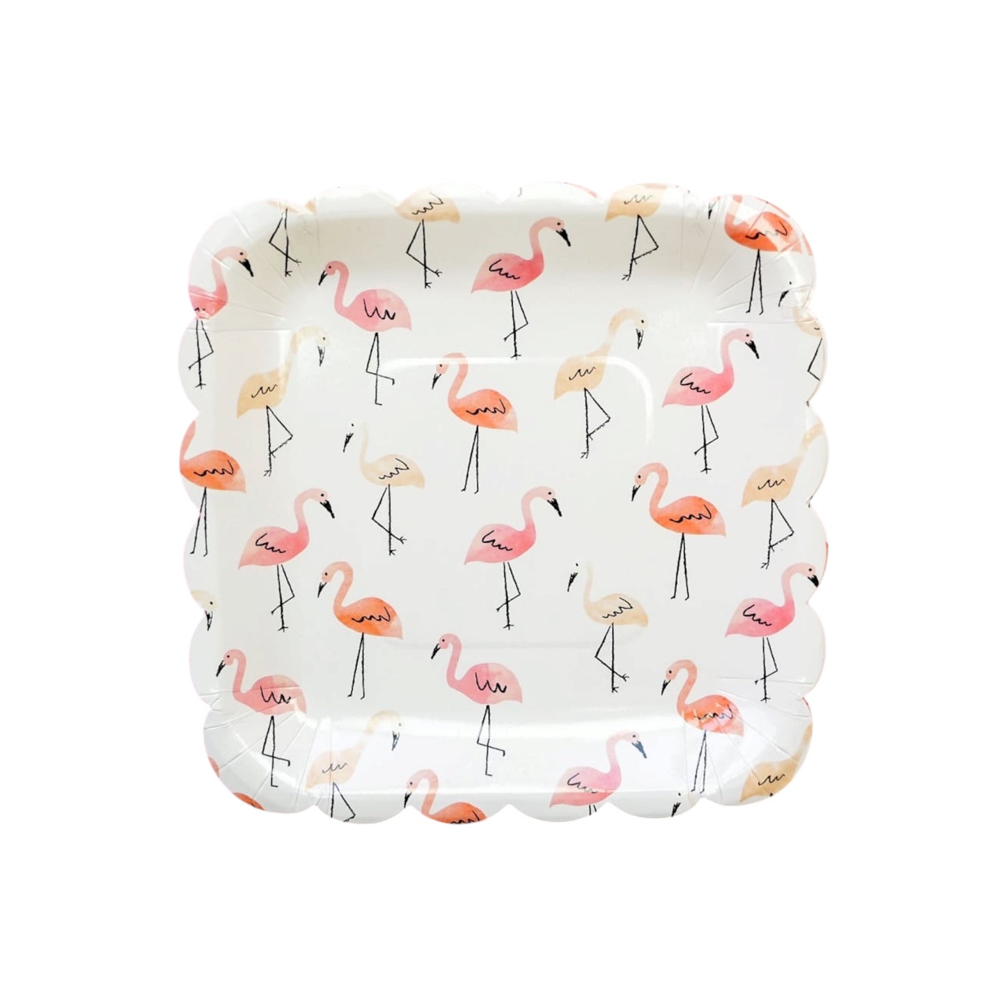 Flamingo Big Plates - 10 Pcs
