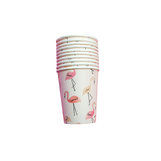 Flamingo Cups - 10 Pcs
