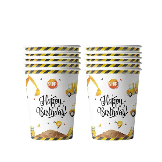Construction Cups - 10 Pcs