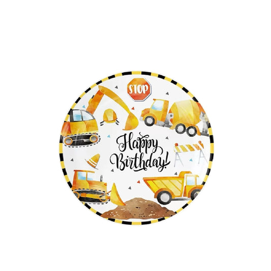 Construction Big Plates - 10 Pcs