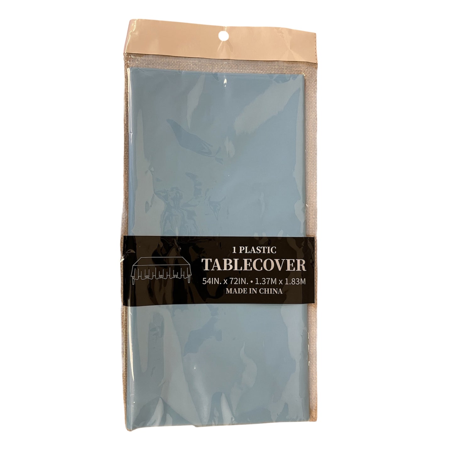 Blue Plastic Tablecover - 137*183cm