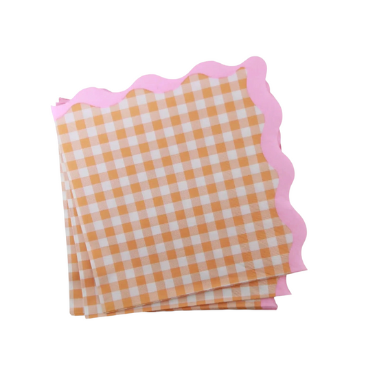 Ghingham Napkins - 10 Pcs