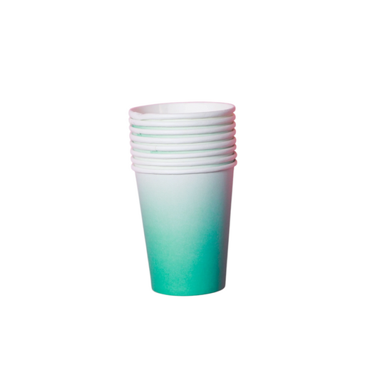 Green Cups - 8 Pcs