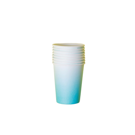 Blue Cups - 8 Pcs