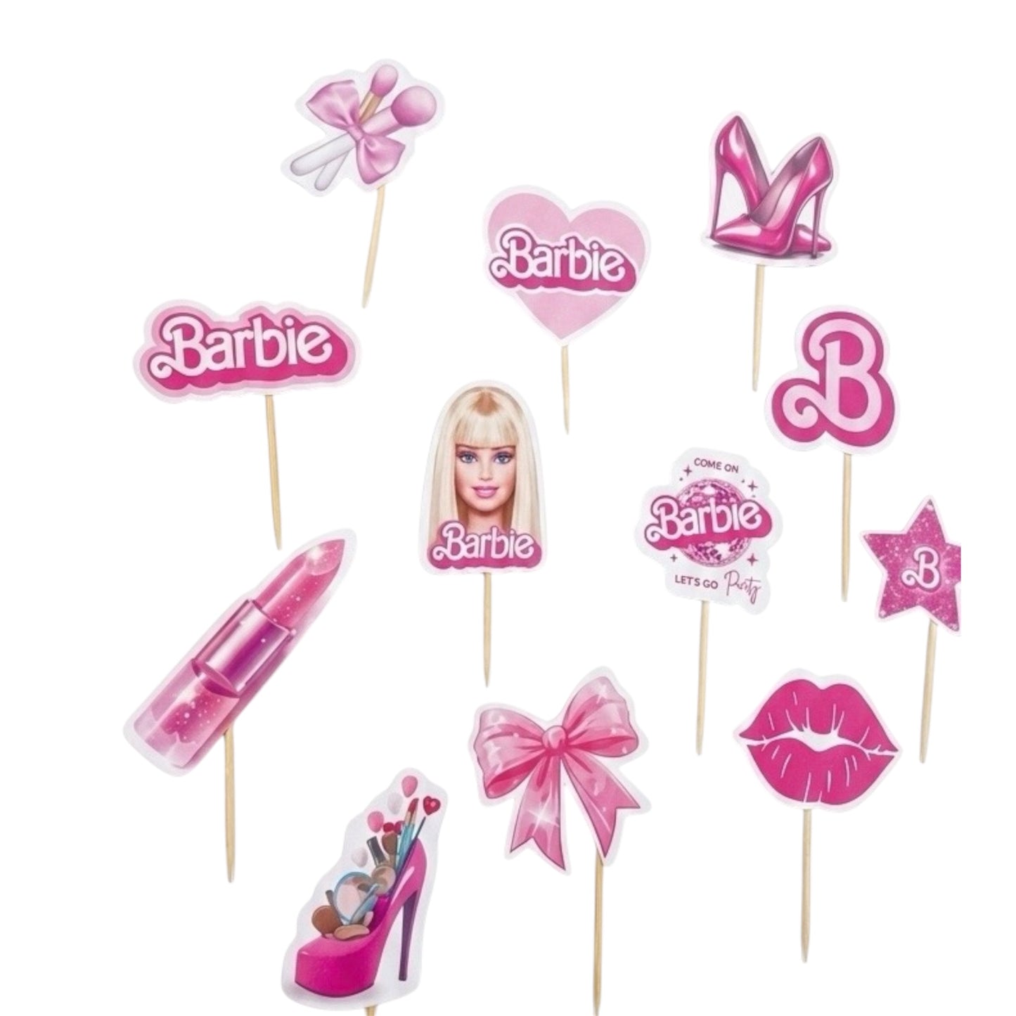 Barbie Cupcake Toppers - 24 Pcs